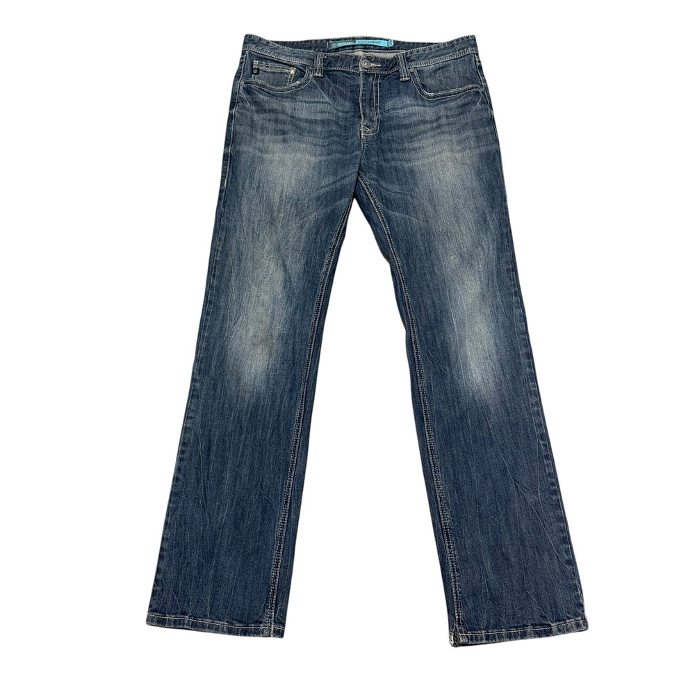 Rock and Roll Denim Revolver Slim Straight Leg Jeans Blue Mens 36x34 M1R9865